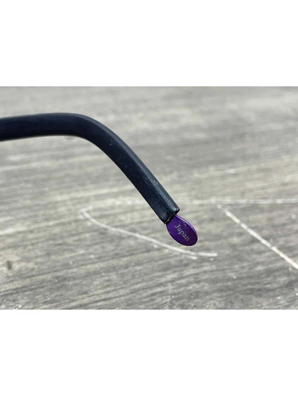 Entourage of 7 ‘Riverside’ 52[]18-140 Purple Titanium Eyeglasses Half Rim Frames